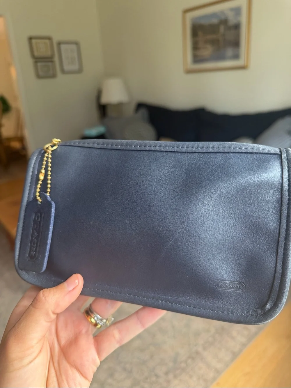 Vintage Coach Blue Chunky Case